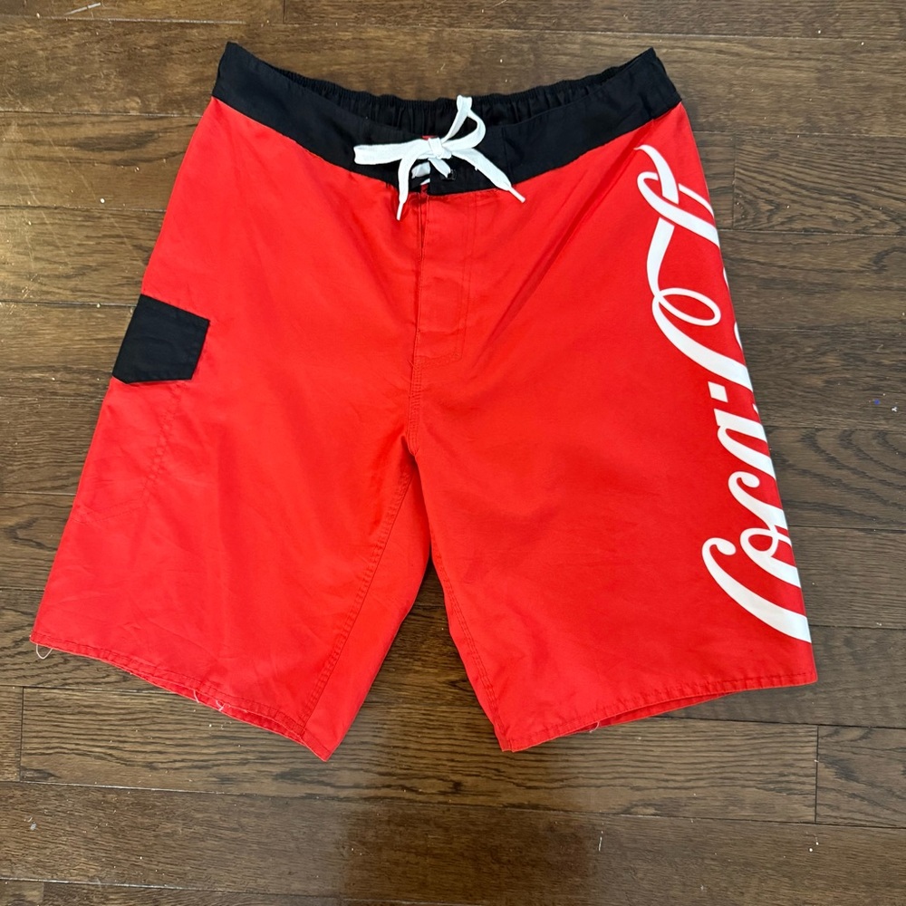 Coca Cola Athletic Red and Black Men's Shorts